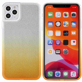 For iPhone 11 Pro Max 6.5 inch Phantom Series Gradient Phone Case Shockproof TPU Back Cover with Separable Glittering Plate