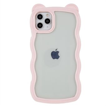 Voor iPhone 11 Pro Max 6.5 inch Smartphone Case Bear Ear Decor Afneembare PC + TPU Mobiele Telefoon Cover
