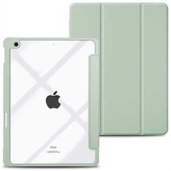 Verliesbestendige TPU-frame-tablet-hoes Scratch , harde beschermhoes met dunne Stand/ potloodconnector voor iPad 10.2 2019/2020/2021 - Groen