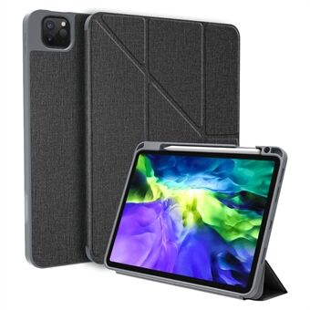 Mutural King Kong Series Leather Tablet Case Stand Cover met Pensleuf voor iPad Pro 12,9-inch (2021/2020/2018)
