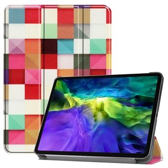 Printing Surface Tri-fold Stand Leren Smart Case voor iPad Pro 11-inch (2020) / (2018)