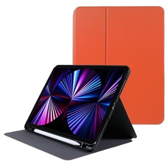 X-LEVEL KEVLAR getextureerde Stand PU-leer Auto Wake / Sleep Smart Tablet beschermhoes met pennenhouder voor iPad Pro 11 \'\' 2021/2020/2018