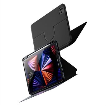 BENKS Voor iPad Pro 11 (2020) / (2021) / (2022) Magnetische afneembare beschermhoes PU-leer PC TPU-tablethoes Auto Wake / Sleep Anti- Scratch Cover met Stand