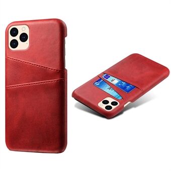 KSQ Leather Hardcover voor iPhone 12 mini met kaarthouders - Rood