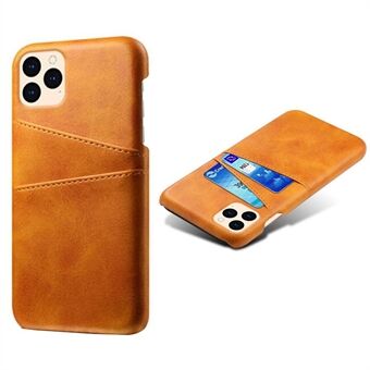 KSQ Leather Hardcover voor iPhone 12 mini met kaarthouders - Oranje