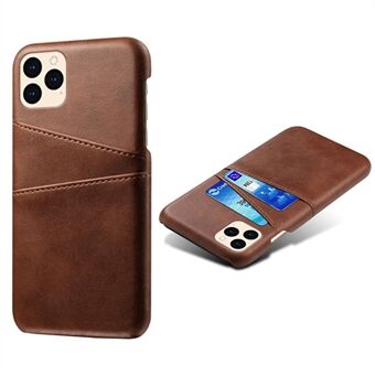 KSQ Leather Hardcover voor iPhone 12 mini met kaarthouders - Bruin