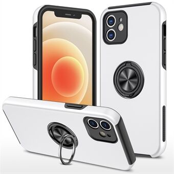 Ring Kickstand Design hybride telefoonhoesje met ingebouwde metalen plaat voor iPhone 12 mini