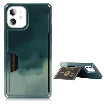 3E40 Patroonafdruk Kickstand Kaarthouder Ontwerp Mobiele telefoon Cover Cover voor iPhone 12 mini