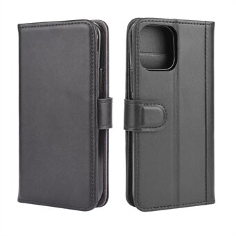 Echte Split Leather Case Wallet Stand Telefoon Cover voor iPhone 12