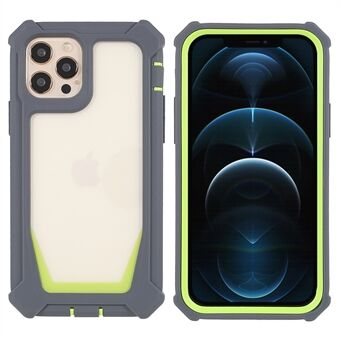 Voor iPhone 12/12 Pro 6.1 Inch Soft TPU Frame + Duurzaam Acryl Beschermende Achterkant Verwijderbare 2-in-1 Case