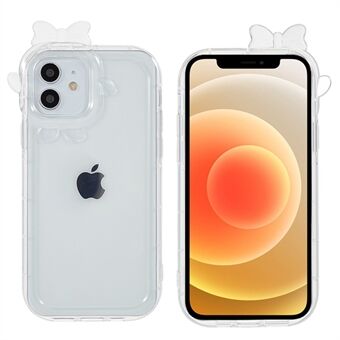 Voor iPhone 12 6.1 inch/12 Pro 6.1 inch Monster Lens Frame Serie Anti- Scratch TPU Case Rechte Edge Transparante Telefoon Cover: