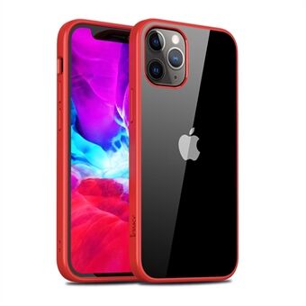IPAKY Clear PC Back + TPU Edge Combo Beschermhoes voor iPhone 11 - Rood
