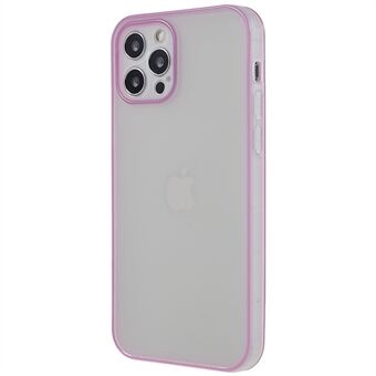Voor iPhone 12 Pro 6.1 inch Anti-vingerafdruk Matte TPU Telefoon Cover met Lichtgevende Noctilucent Frame Shockproof Phone Case
