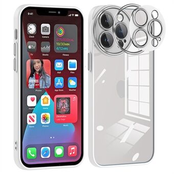 Transparant telefoonhoesje voor iPhone 12 Pro 6.1 inch Big Eyes-serie Precieze uitsparing Glazen lensbeschermer PC + TPU Anti- Scratch achterkant