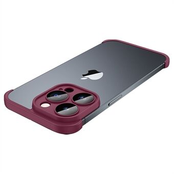 Voor iPhone 12 Pro 6,1 inch Anti- Scratch TPU Telefoonhoekbeschermer Schokbestendig Verhoogde rand Bumper Telefoonhoes
