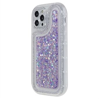 Voor iPhone 12 Pro 6.1 inch Glitter Sparkle Epoxy Telefoonhoes Zachte TPU Drop Protection Cover