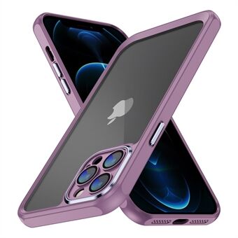 Voor iPhone 12 Pro Acryl Back Soft TPU Phone Case Precieze uitsparingen Clear Cover met lensbeschermer