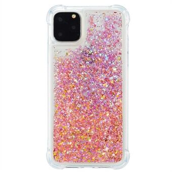 Pure Color Glitter Poeder Drijfzand TPU Case voor iPhone 12 Pro Max 6,7 inch
