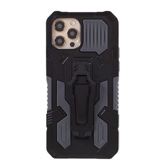 Achterclip Kunststof + TPU Hybrid Protector Cover met standaard voor iPhone 12 Pro Max 6,7 inch