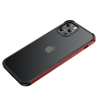 SULADA Volledige bescherming siliconen + acryl + metalen valbestendige hybride telefoonhoes voor iPhone 12 Pro Max