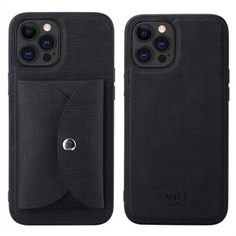 VILI T-serie beweegbare portemonnee met magnetische absorptie, met leer gecoate TPU-telefoonhoes voor iPhone 12 Pro Max