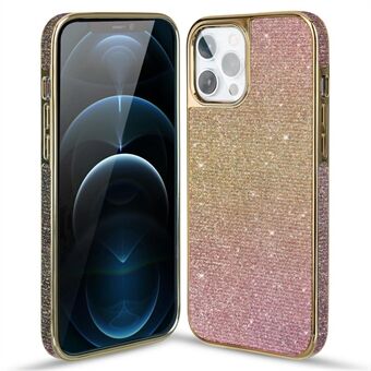 KINGXBAR Shiny Glitter Color Change PC + TPU Hybrid Phone Case Cover voor iPhone 12 Pro Max 6,7 inch