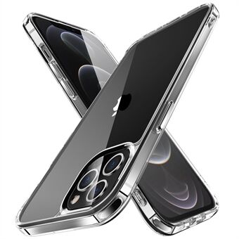 Galvaniserende kristalheldere hybride telefoonhoes voor iPhone 12 Pro Max 6,7 inch, vergelingbestendige TPU + pc-accessoires voor mobiele telefoons