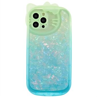 Voor iPhone 12 Pro Max 6.7 inch Dual-color Gradiënt Telefoon Case Schokbestendig IMD IML Shell Patroon Zachte TPU Protector: