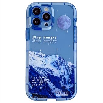 Voor iPhone 12 Pro Max 6,7 inch Noctilucent Luminous Frame Phone Case Flexibele TPU Shockproof Back Cover