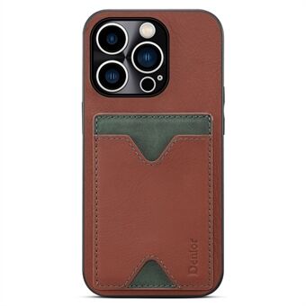 Voor Iphone 12 Pro Max 6.7 Inch Rundleer Gecoat Tpu Magnetische Cover Kickstand Card Slot Precieze Uitsparing Beschermende telefoon Case