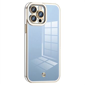 Voor iPhone 12 Pro Max 6.7 inch Bump Proof Transparante TPU Cover Airbag Ontwerp Gegalvaniseerde Back Case met Plastic Lens Film