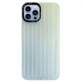 Voor iPhone 12 Pro Max 6,7 inch lasergradiënt telefoonhoes koffervorm mat hard pc-telefoonhoes