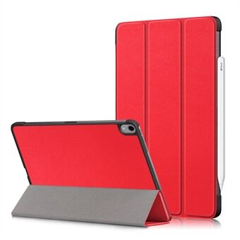 Drievoudige Stand Harde achterkant Shell Folio PU-lederen hoes met automatische wek- / slaapfuncties voor iPad Air (2020)