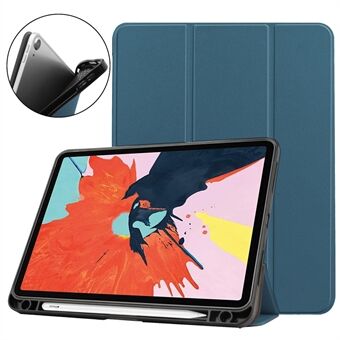 Litch Skin PU-leer, drievoudige Stand, tablethoes, Smart hoes met pen open voor Apple iPad Air (2020)