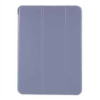 Tablet hoes voor iPad Air (2020) Tri-fold Stand siliconen + lederen hoes