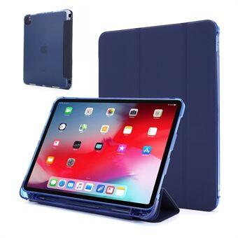 Tri-fold Stand lederen tas met pen opening voor iPad Air (2020) Tablet Shell