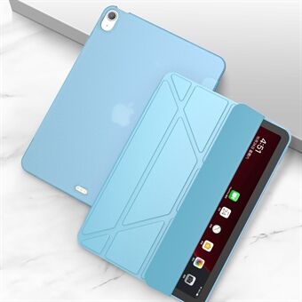 Tri-fold Stand TPU + lederen tablethoes Smart Wake / Sleep voor iPad Pro 11-inch (2018) / Air (2020)