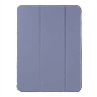 Mat leer + TPU tablethoes Tri-fold tablethoes Shell voor iPad Air (2020)