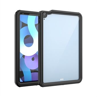 IP68 waterdichte behuizing met dubbele bescherming Transparante achterkant voor iPad Air (2020)