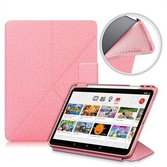 Origami- Stand Sterke magneetabsorberende lederen Smart Cover met pennensleuf voor iPad Air (2020)