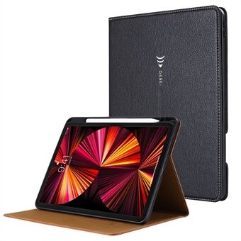 GEBEI Auto Wake / Sleep Verstelbare Stand lederen Smart Tablet beschermhoes met kaartsleuven voor iPad Air (2020) / iPad Pro 11-inch (2021) / (2020) / (2018)