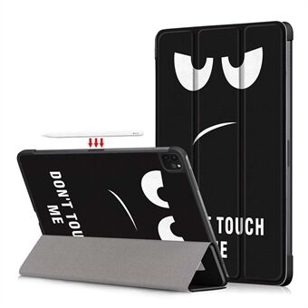 Tri-fold Stand patroon print PU lederen Smart tablet hoes voor iPad Pro 11-inch (2021) / (2020) / (2018) / Air (2020)