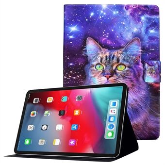 Voor iPad Pro 11-inch (2018) / (2020) / (2021) / iPad Air (2020) kaarthouder PU lederen tablethoes Stand Patroon print Beschermhoes