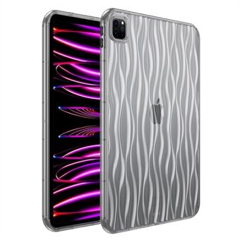 Tablet Cover voor iPad Pro 11 (2020) / (2021) / (2022) Wave Texture Transparant TPU Beschermhoes
