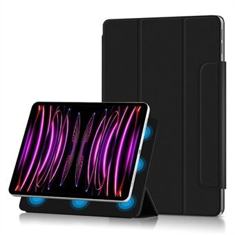 Voor iPad Pro 12.9 (2022) / (2021) / (2020) Anti-drop PU Lederen Tablet Case Magnetische Sluiting Tri-fold Stand Flip Beschermhoes