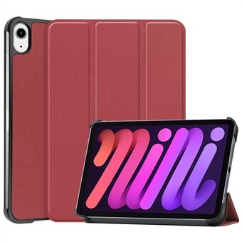 Tri-fold Stand PU leer Smart Tablet beschermhoes Schokbestendige krasbestendige tablet case voor iPad mini 6 (2021)