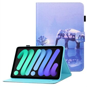 Patroon Afdrukken Cross Textuur Kaartsleuven Lederen Tablet Beschermende Stand Cover Cover voor iPad mini (2021)