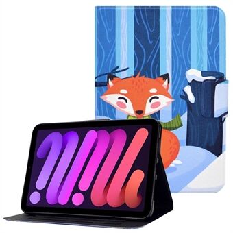 Stand Card Slots Design Tablet Leren Case Cover voor iPad mini (2021)