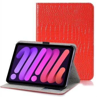 Krokodiltextuur Auto Wake / Sleep lederen tablethoes met Stand voor iPad mini (2021)