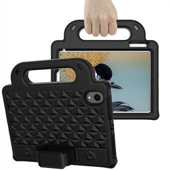 Rhombus Design Anti-Drop antislip steunpoot Design EVA-beschermende tablethoes met schouderband voor iPad mini (2021)
